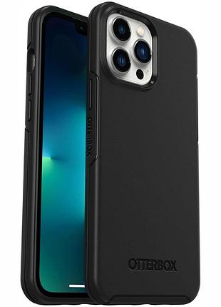 Чохол для iphone 13 pro max iphone 12 pro max symmetry серія тонкий ударостійкий антибактеріальний чорний milstd 810g