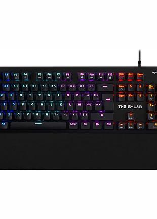Клавиатура механическая игровая для ноутбука rgb подсветка blue switch проводная эргономичная черная 452x185