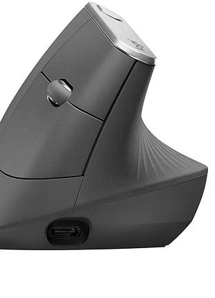 Мишка вертикальна ергономічна бездротова bluetooth usb оптична для правої руки 4000 dpi чорна mx vertical