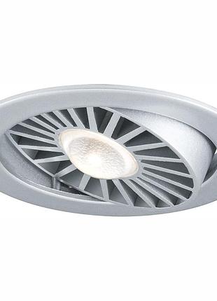 Світильник led paulmann turbo 92511 для дому 13вт 230в 97мм регульований нахил 30 градусів хром матовий