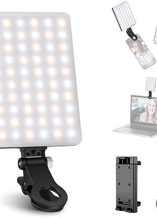 Светодиодный видеосвет usb type c micro usb аккумулятор 2000 мач 60 led регулировка яркости