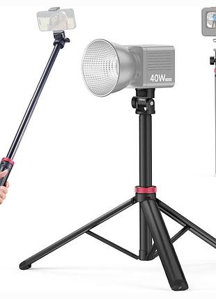 Штатив для камери mt79 алюмінієвий 205 см портативний регульований 360 градусів шарова голова чорний червоний