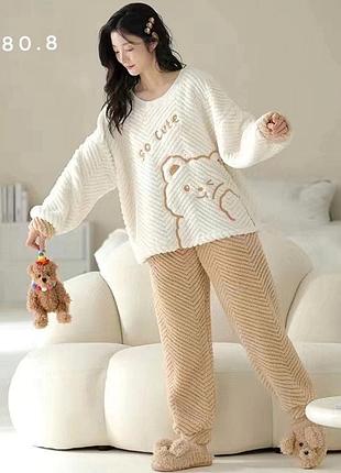 Пижама махровая на девочку 140-176 рост no180.5 146-152