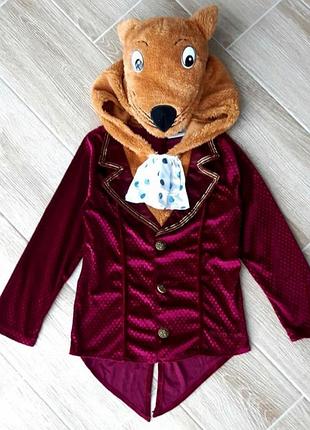 Костюм пан лис с хвостом 9/10 лет 134/140 dunnes dahl