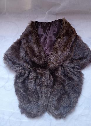 Воротник накидка меховая