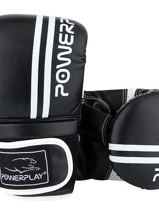 Перчатки боксерские powerplay 3025, black/white s