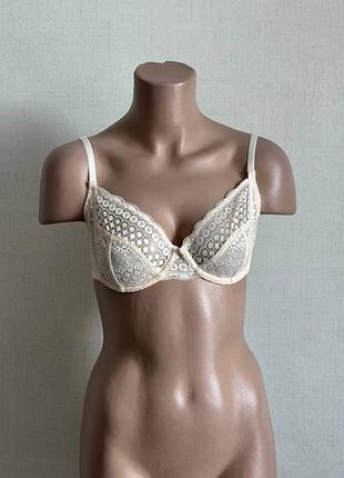00173 бежевий мережевний бюстгальтер 34с / 75с