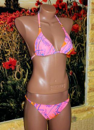 Купальник розовый с синими полосками р. 42-44 dolovi