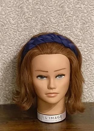 Повязка на голову коса на резинке