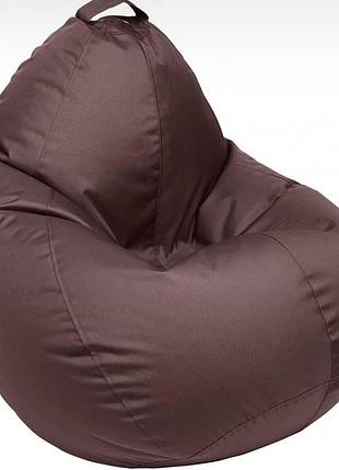 Кресло бескаркасное мешок-xxl 100х140, внут.чехол, ткань оксфорд, коричневый