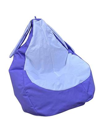 Крісло безкаркасне заяць-xl 85х125, внут.чохол, тканина оксфорд, бузково-білий