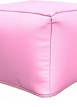 Крісло безкаркасне пуф 45х45, тканина оксфорд, рожевий