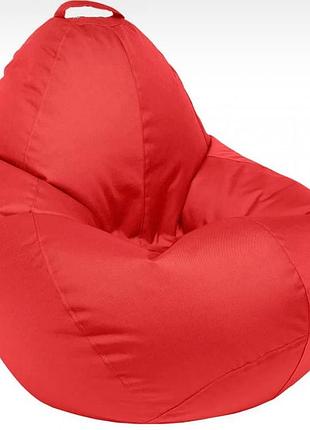 Крісло безкаркасне мішок-xxl 100х140, внут.чохол, тканина оксфорд, червоний