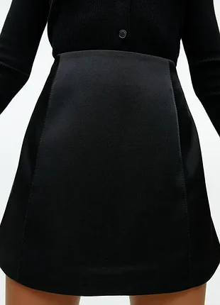 Сатинова міні спідниця arket 4