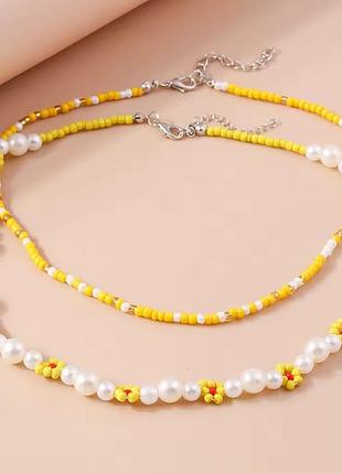 Набор украшений бисер бусины 5