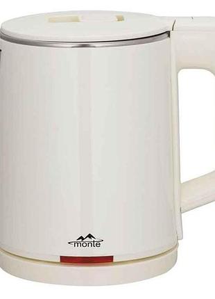 Электрочайник 1000вт 0.7л mt-1841 тм monte