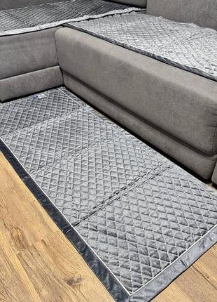 Дивандек 3в1 світло-сірий та темно-сірий