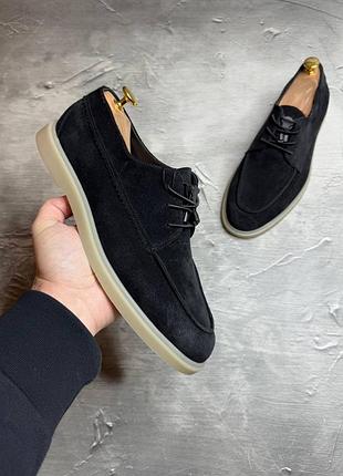Замшеві туфлі лофери 3