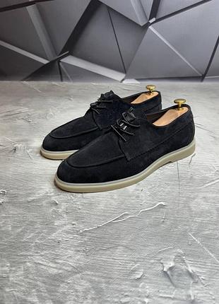 Замшеві туфлі лофери 9