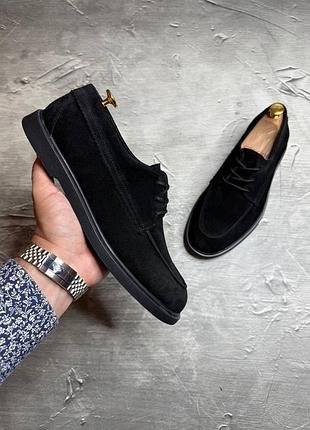 Замшеві туфлі лофери 5