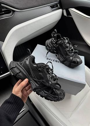 Женские кроссовки 3xl black черные трендовые кроссовки на платформе 6