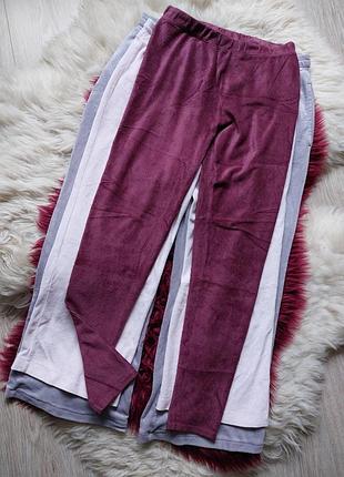 ❤️💜💙 красивые лосины леггинсы бордо в рубчик