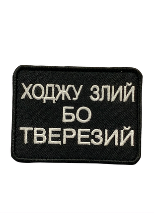 Шеврон "intовый потому что пишит", 5х8 см