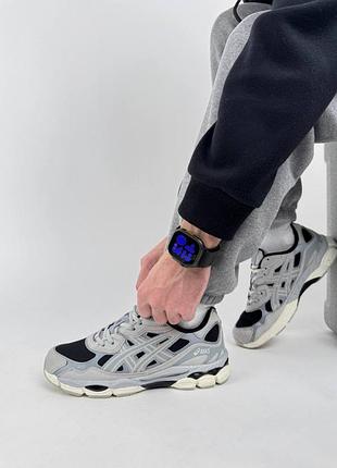 Asics gel-nyc grey metallic black 10