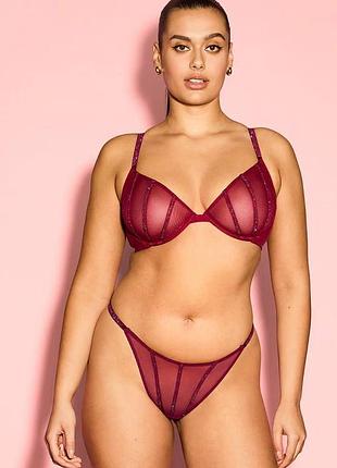 Комплект білизни зі стразами вікторія сікрет victoria's secret оригінал