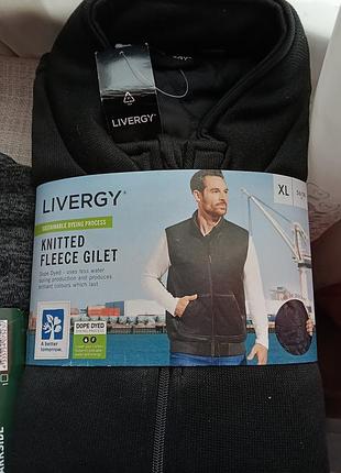 Жилет чоловічий livergy, parkside всі розміри та в кольорах,  з трикотажного флісу на стьобаній підкладці.