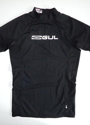 Гидрофутболка  gul upf40+ protection серфинг рафтинг кайтинг черная (xl)