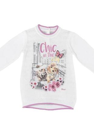 Біле плаття для дівчинки chicco 86,92 см
