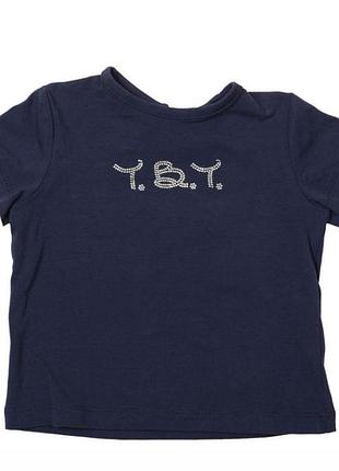 Синя футболка для девочки to be too 80 см
