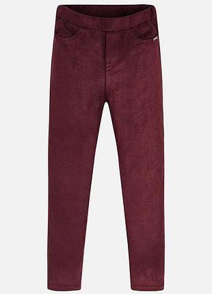 Бордовые штаны для девочки mayoral 128 см
