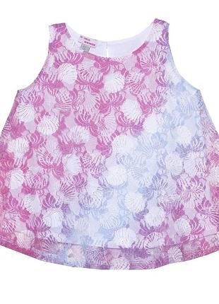Розовая блуза для девочки chicco 122 см