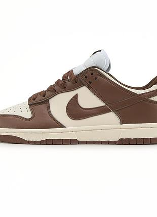 Nike dunk low brown cream white