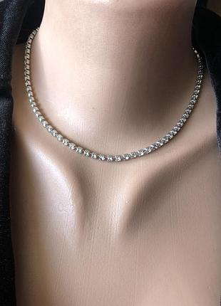 Чокер колье с камушками