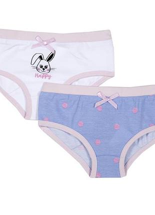 090.11378.023 трусы 2 шт для девочки chicco 116 см белый/голубой