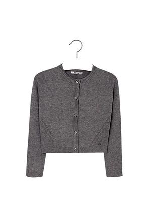 Кардіган для дівчинки mayoral 128 см сірий