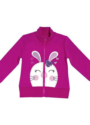 Кардиган для дівчинки chicco 86 см малиновий