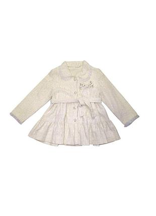 Кардиган для дівчинки pinetti 110 см молочний