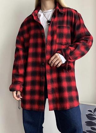 Картата сорочка , сорочка в клітинку бавовна трендова