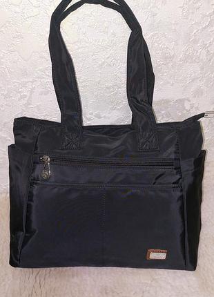 Сумка жіноча чорна велика сумка- шопер