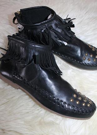 38 разм. полусапоги andre. кожа