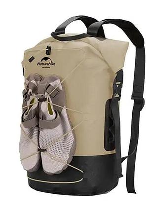 Рюкзак водонепроницаемый naturehike nh21fsb04, 30л, бежевый