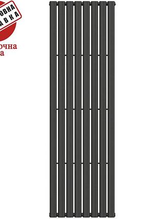 Дизайнерский радиатор navin ellipse 480*1800-8 anticor, чёрный муар, украина