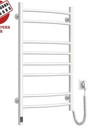 Полотенцесушитель электро navin камелия 48*80 sensor белый, правый, таймер (сталь) украина