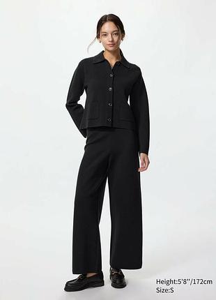 Штани uniqlo washable milano ribbed trousers