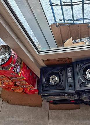 Портативная газовая плита, различные модели, под цанговый и обычные баллоны