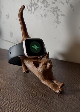 Тримач для зарядки apple watch у вигляді котика
